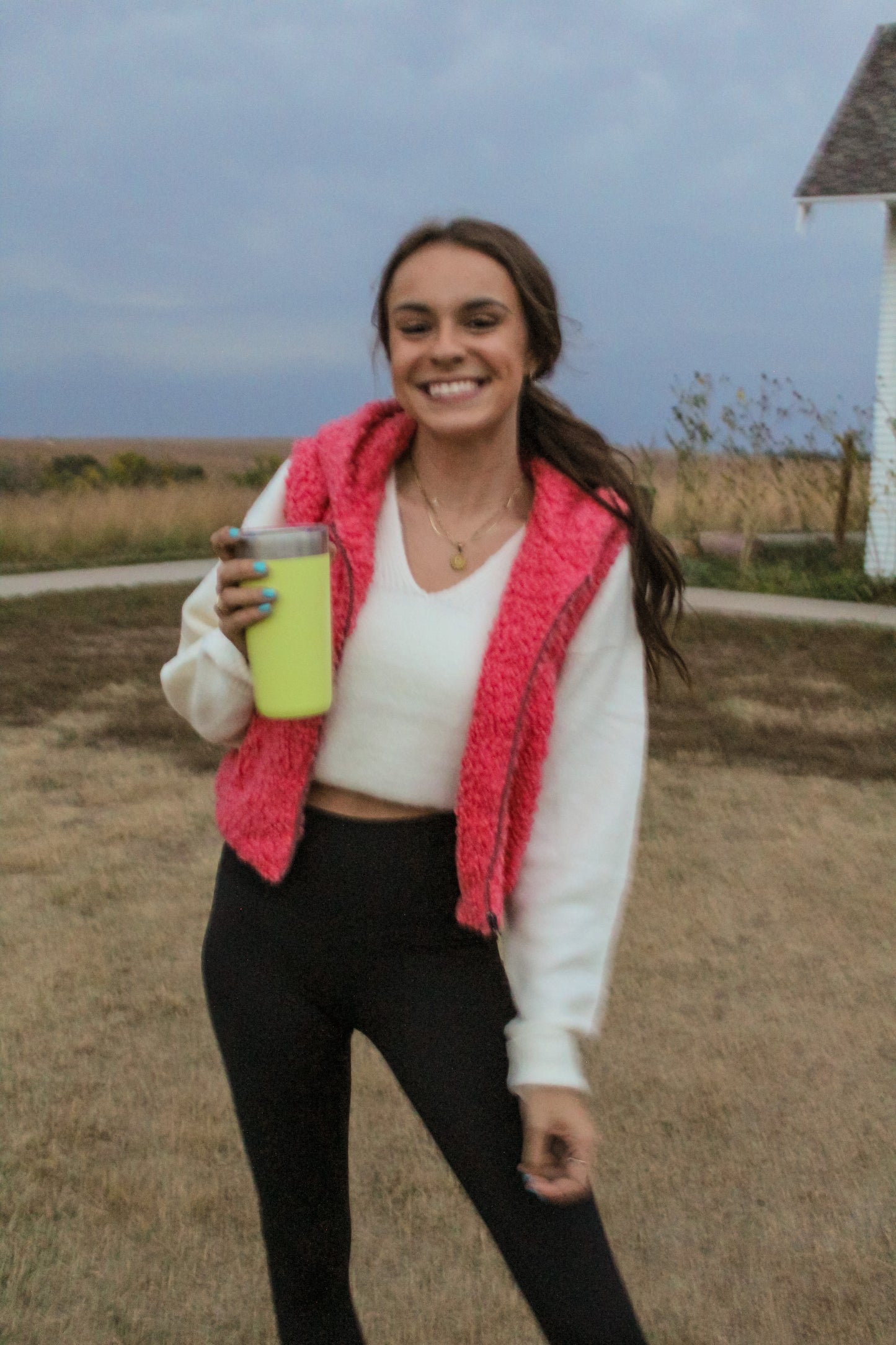 Brielle Sherpa Hooded Vest
