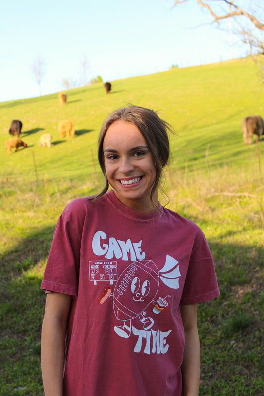 Game Time Crimson Tee