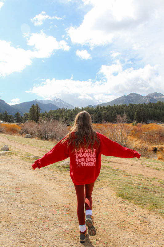 Tell Your People You Love Them Hoodie Red