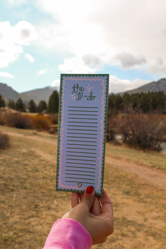 Blueberry To Do List Notepad