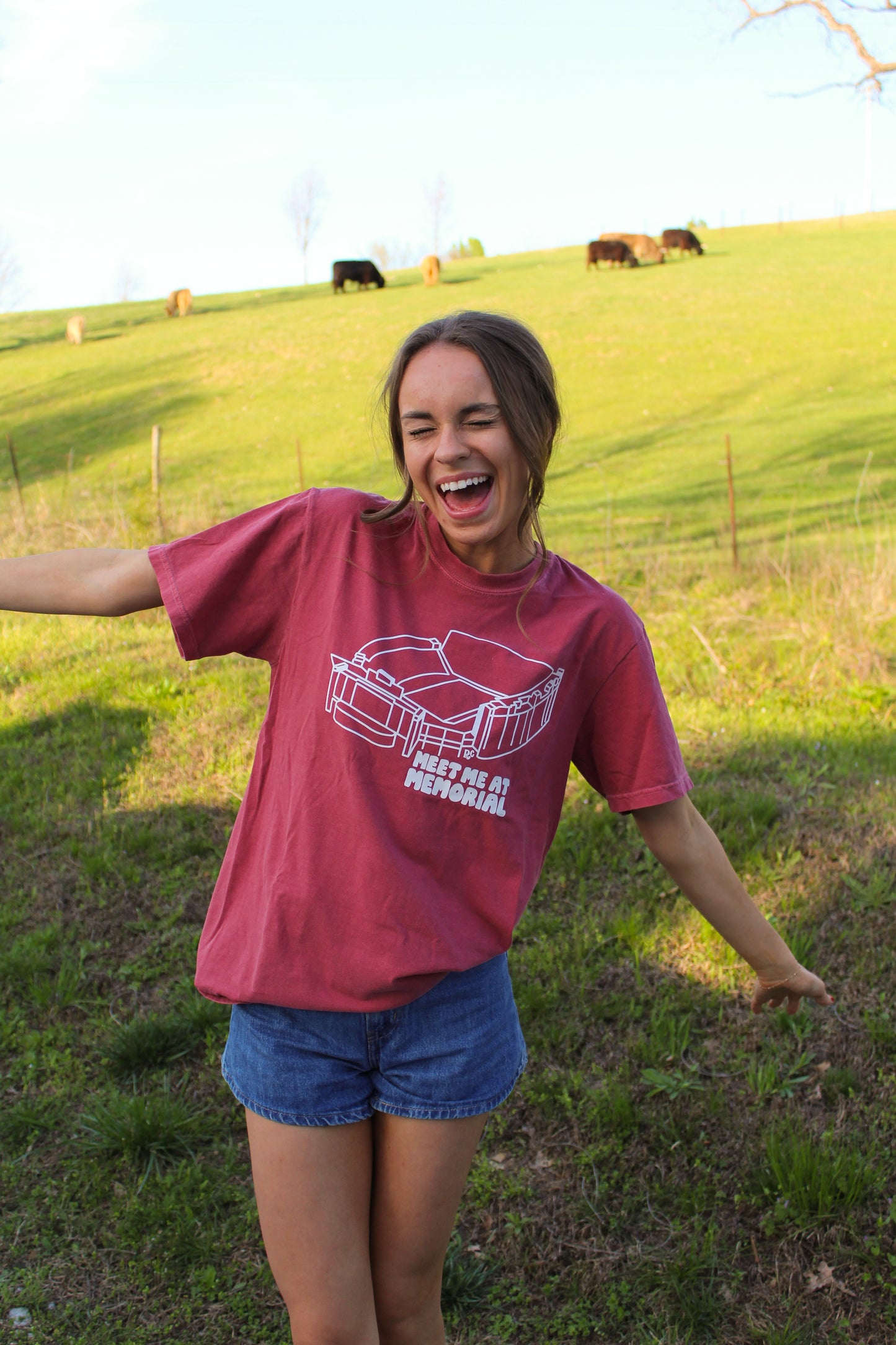 Meet Me at Memorial Tee Crimson