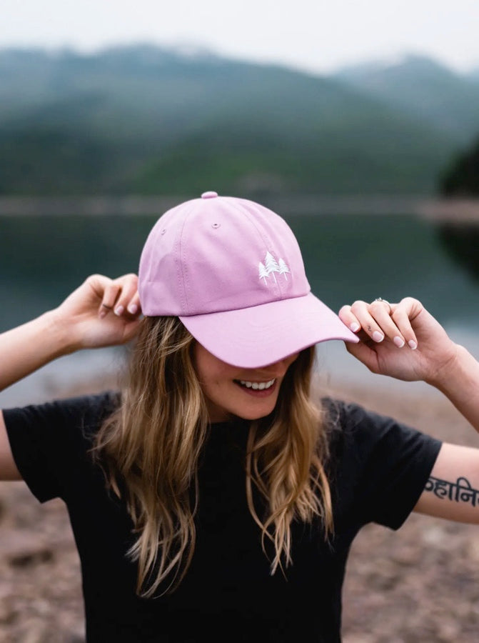 Lilac Tree Embroidered Hat
