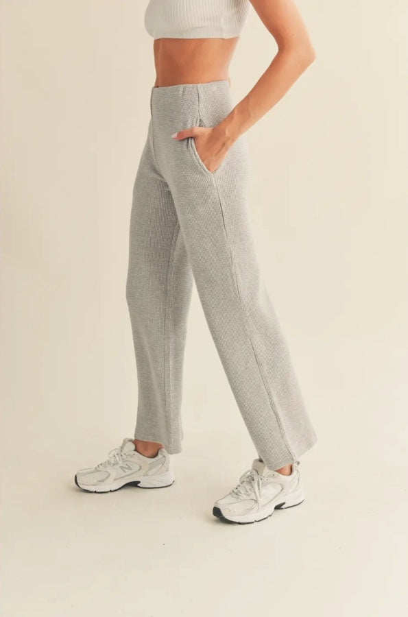 Cozy Waffle Knit Pants