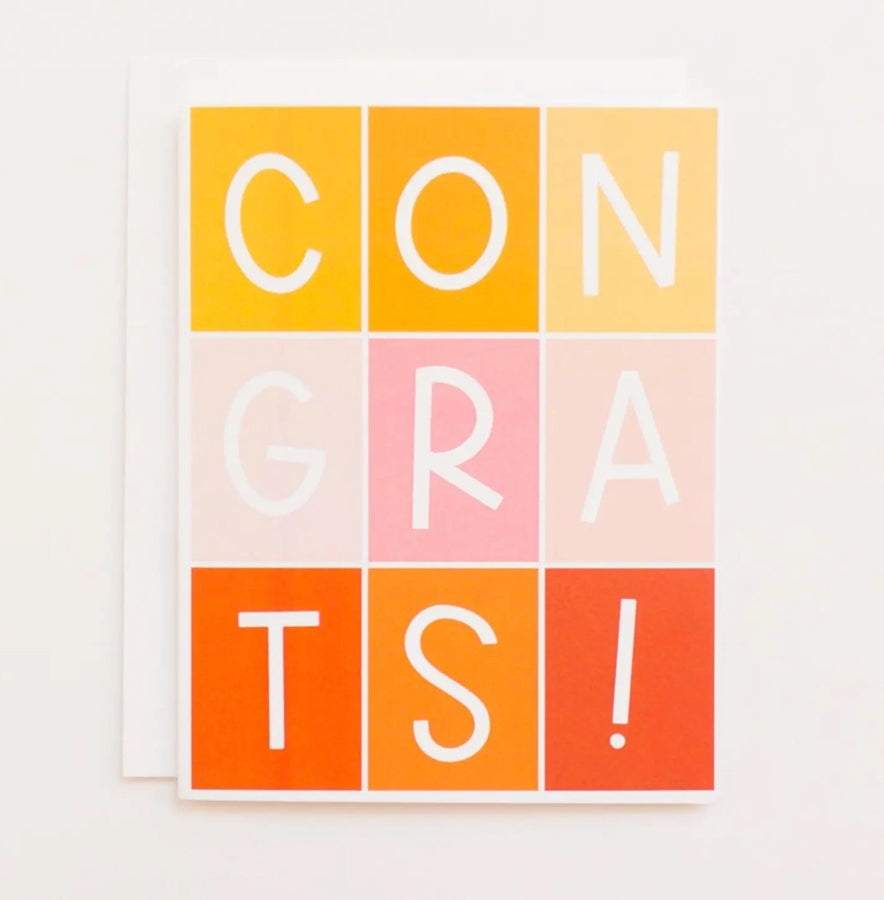 Congrats Block Card