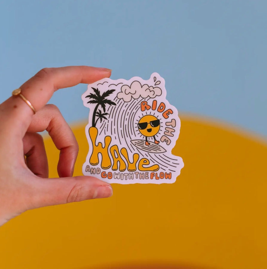 Ride the Wave Sticker