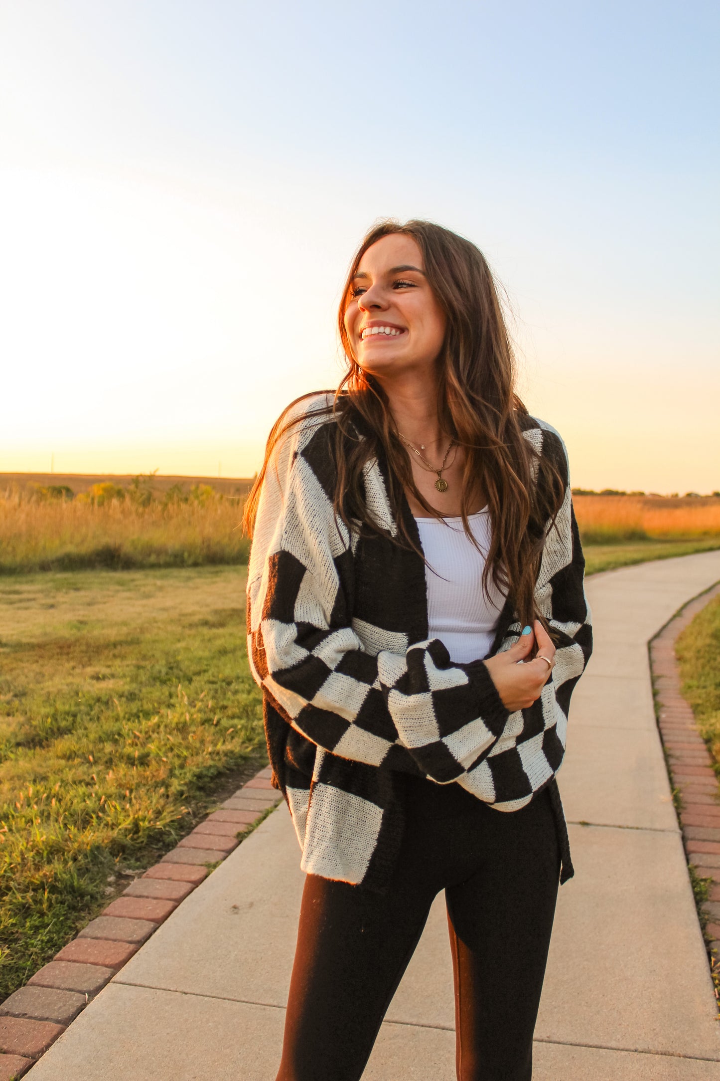 Madden Checkered Cardigan