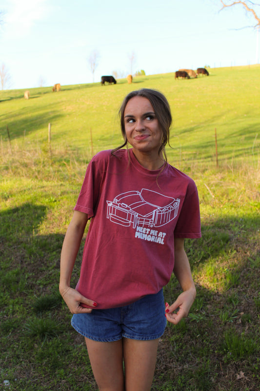 Meet Me at Memorial Tee Crimson