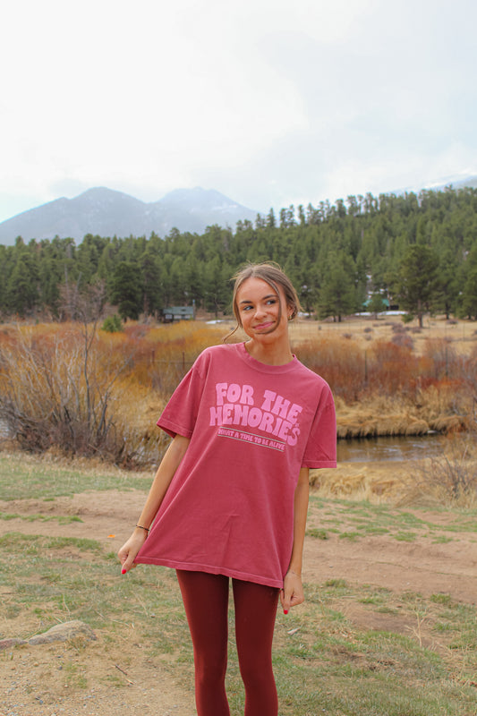 For The Memories Crimson Tee
