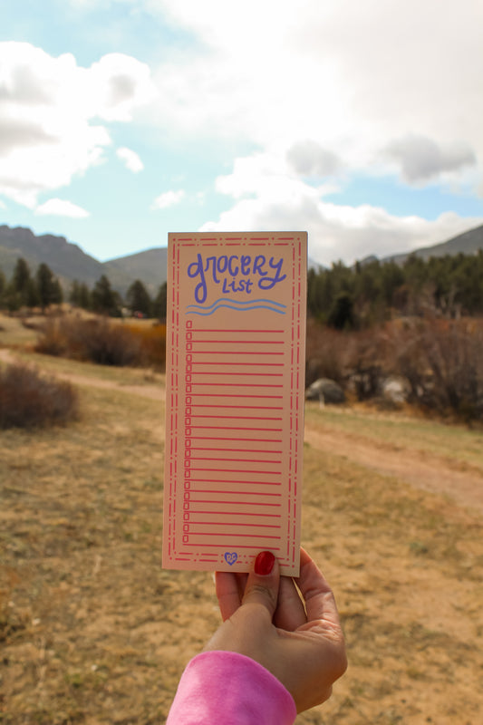 Yellow Mellow Grocery List Notepad