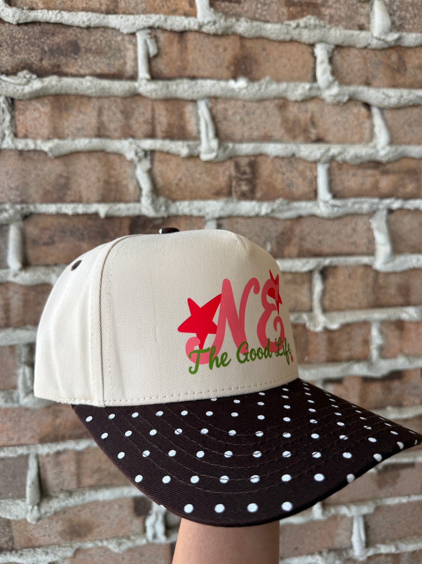 NE The Good Life Polka Dot Hat