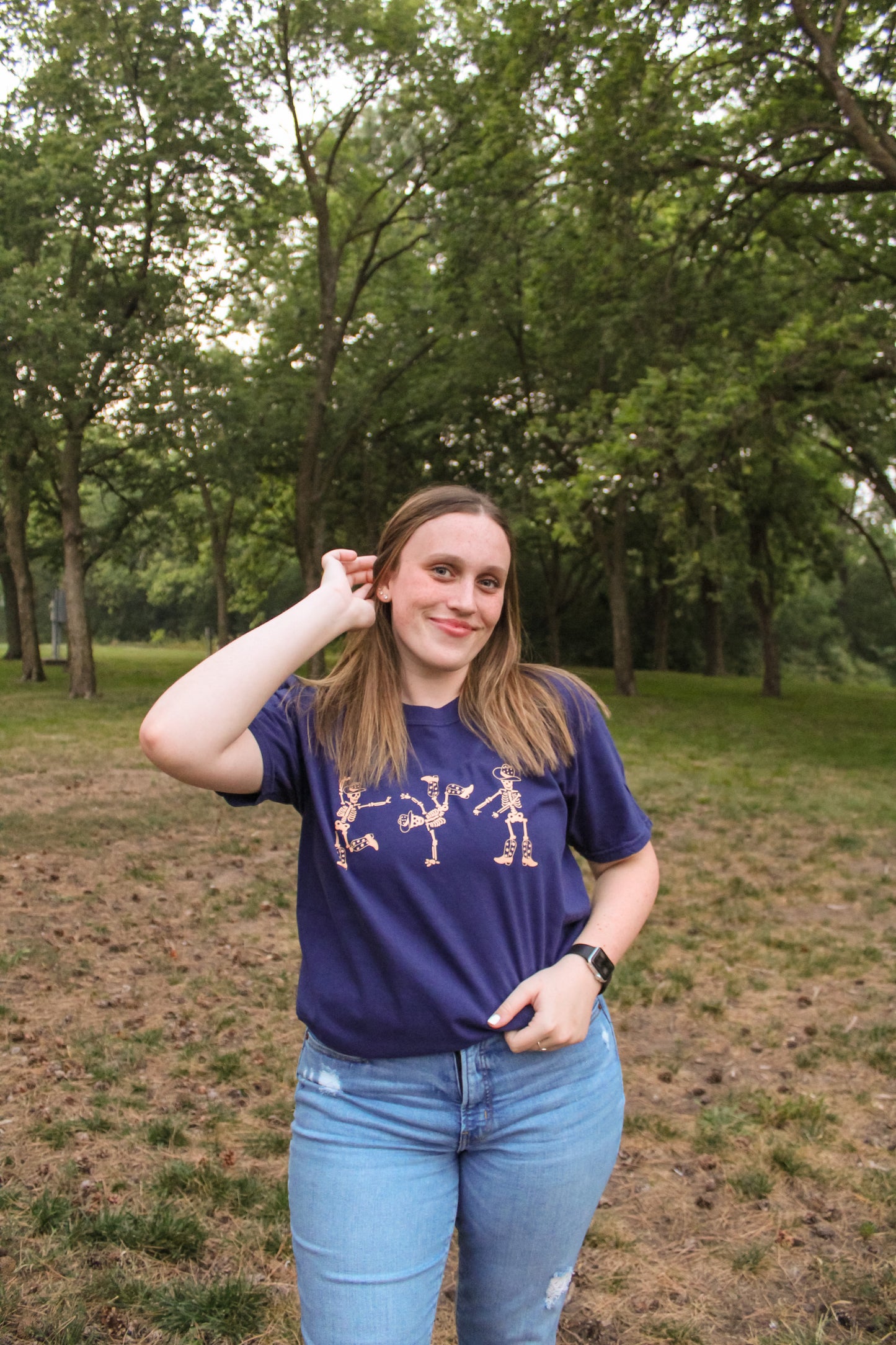 Dancing Cowboy Skeleton Tee