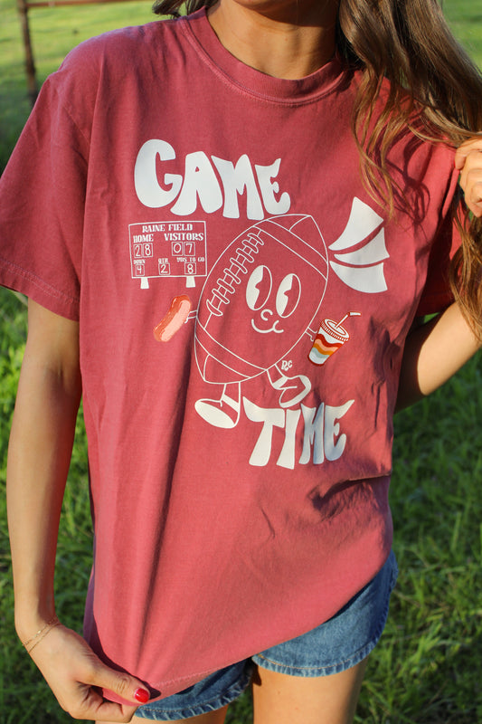 Game Time Crimson Tee
