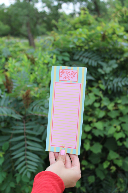 Mint Grocery Notepad