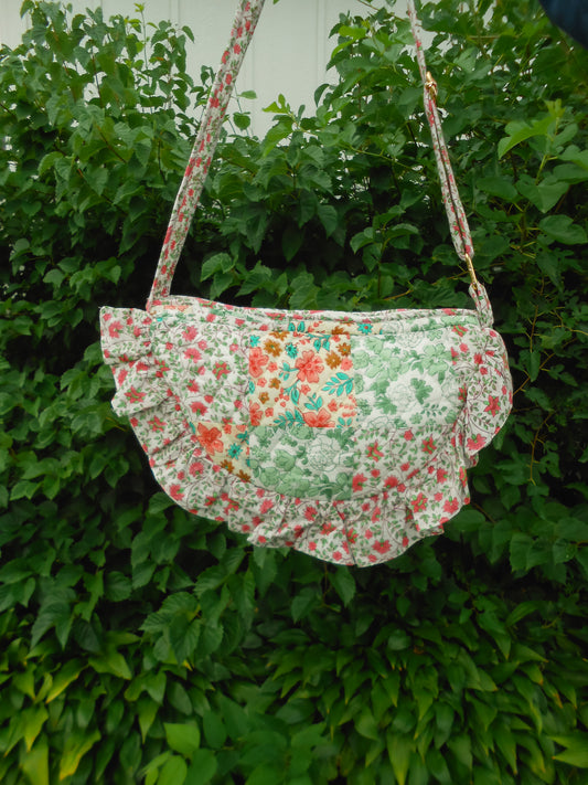 Lola Ruffle Quilted Crossbody Bag
