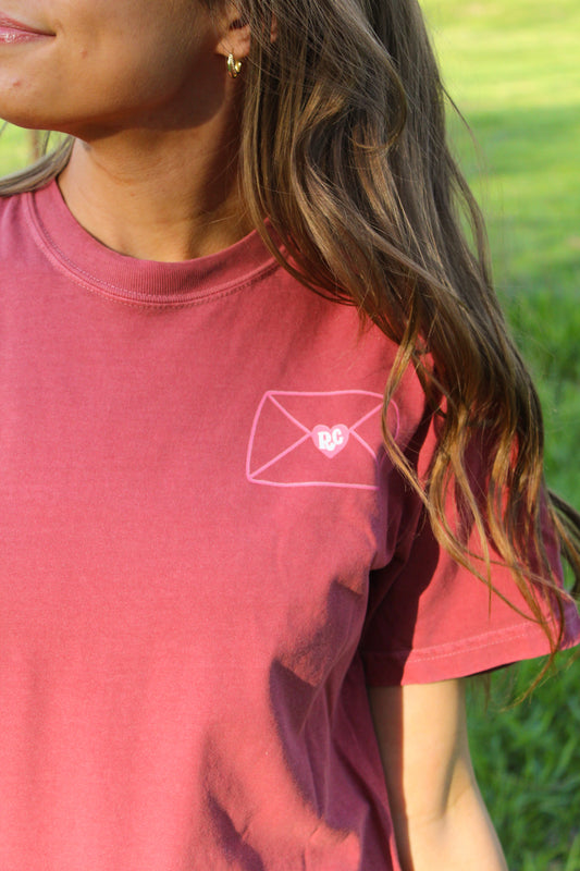 Tell Your People You Love Them Crimson Tee