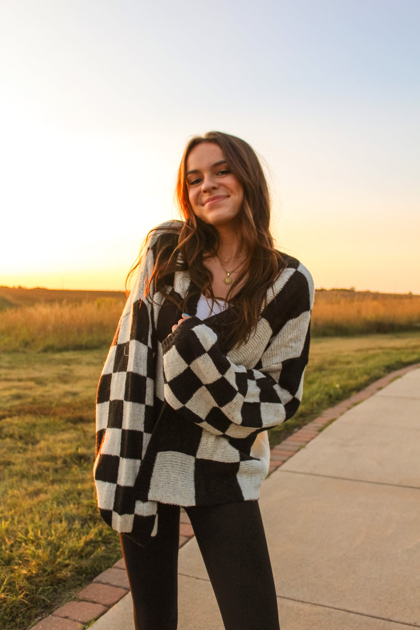 Madden Checkered Cardigan