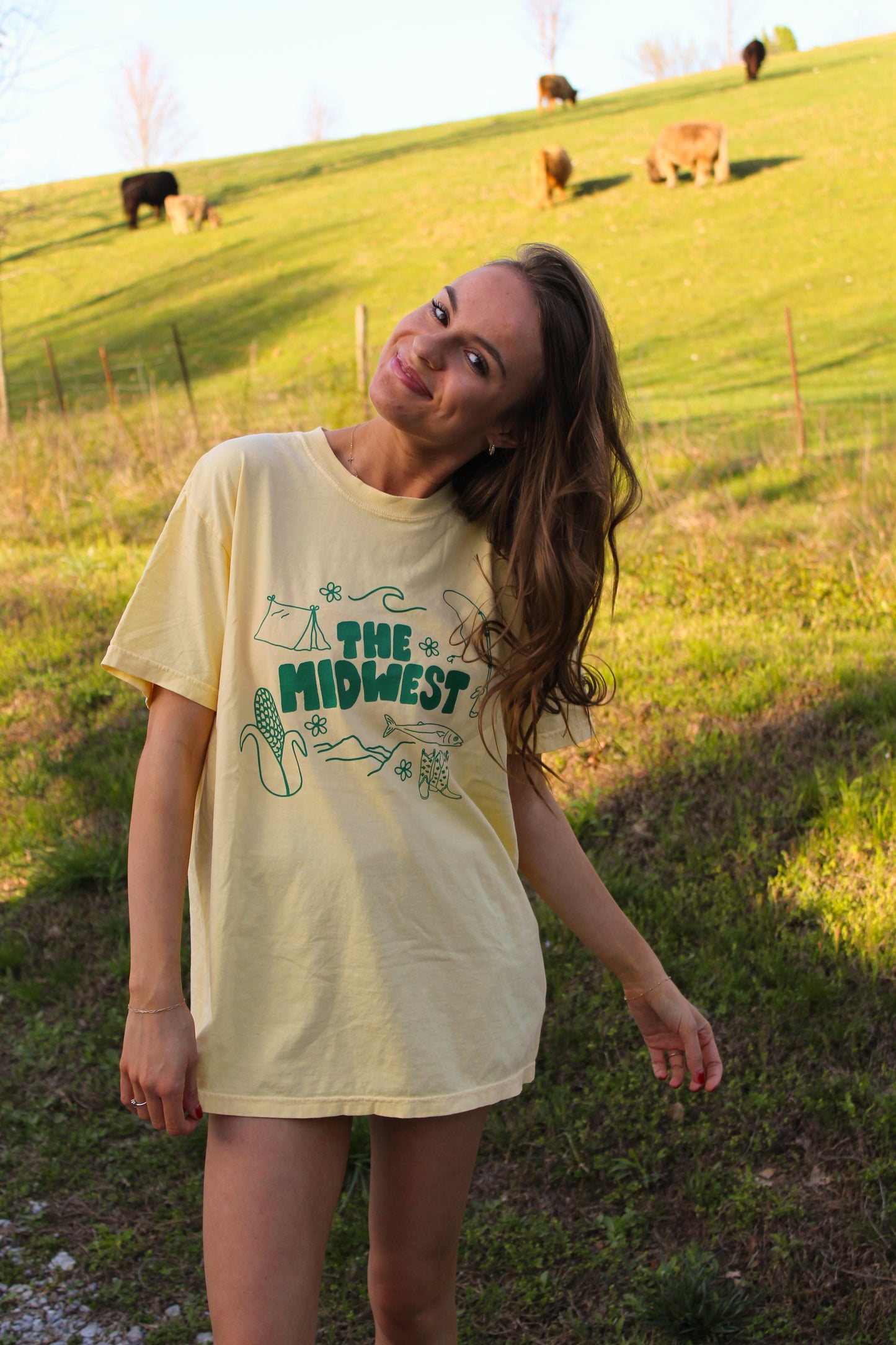 Midwest Things Yellow Tee