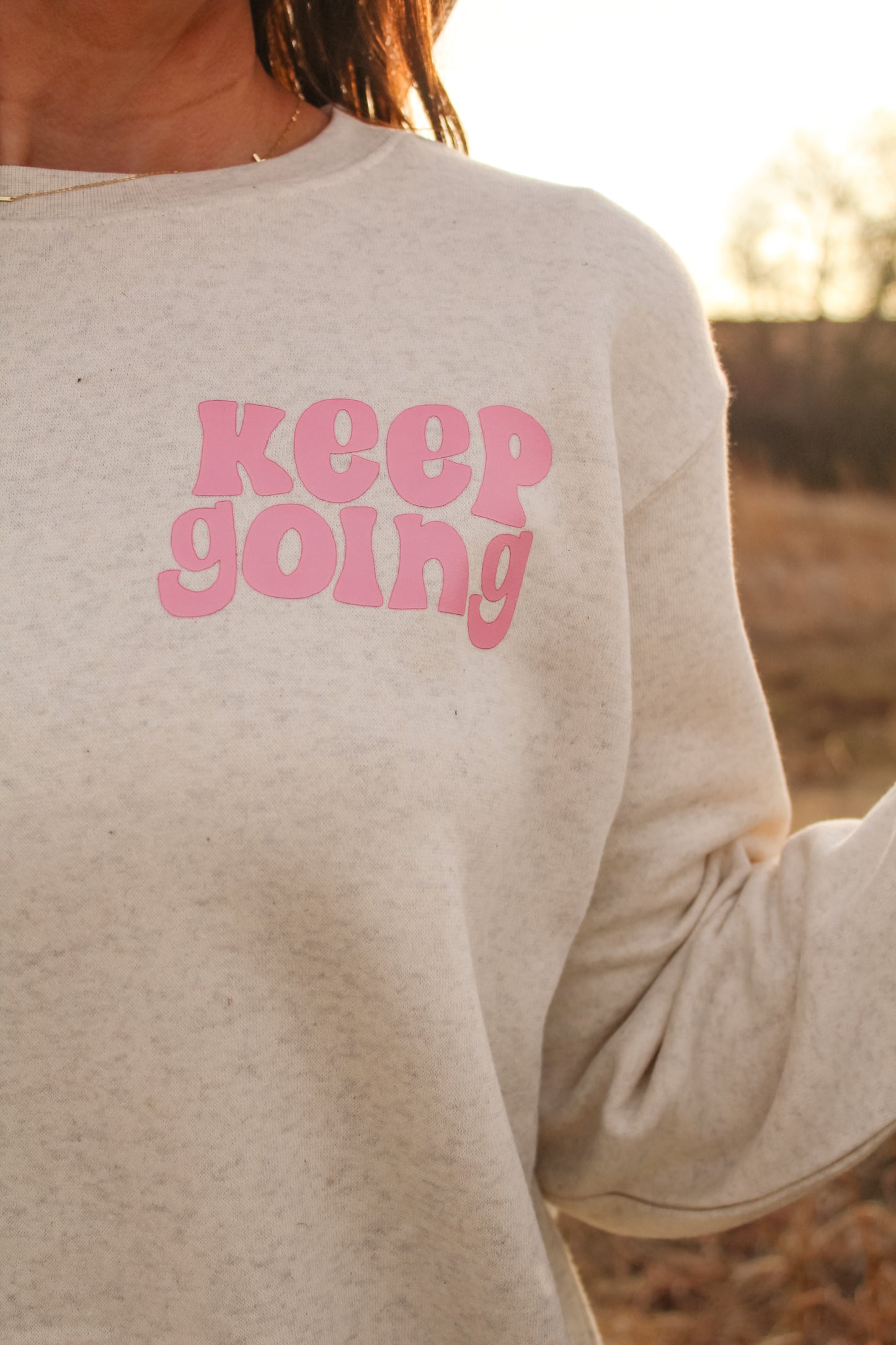 Someone Is Happier Because You Exist Crewneck Natural