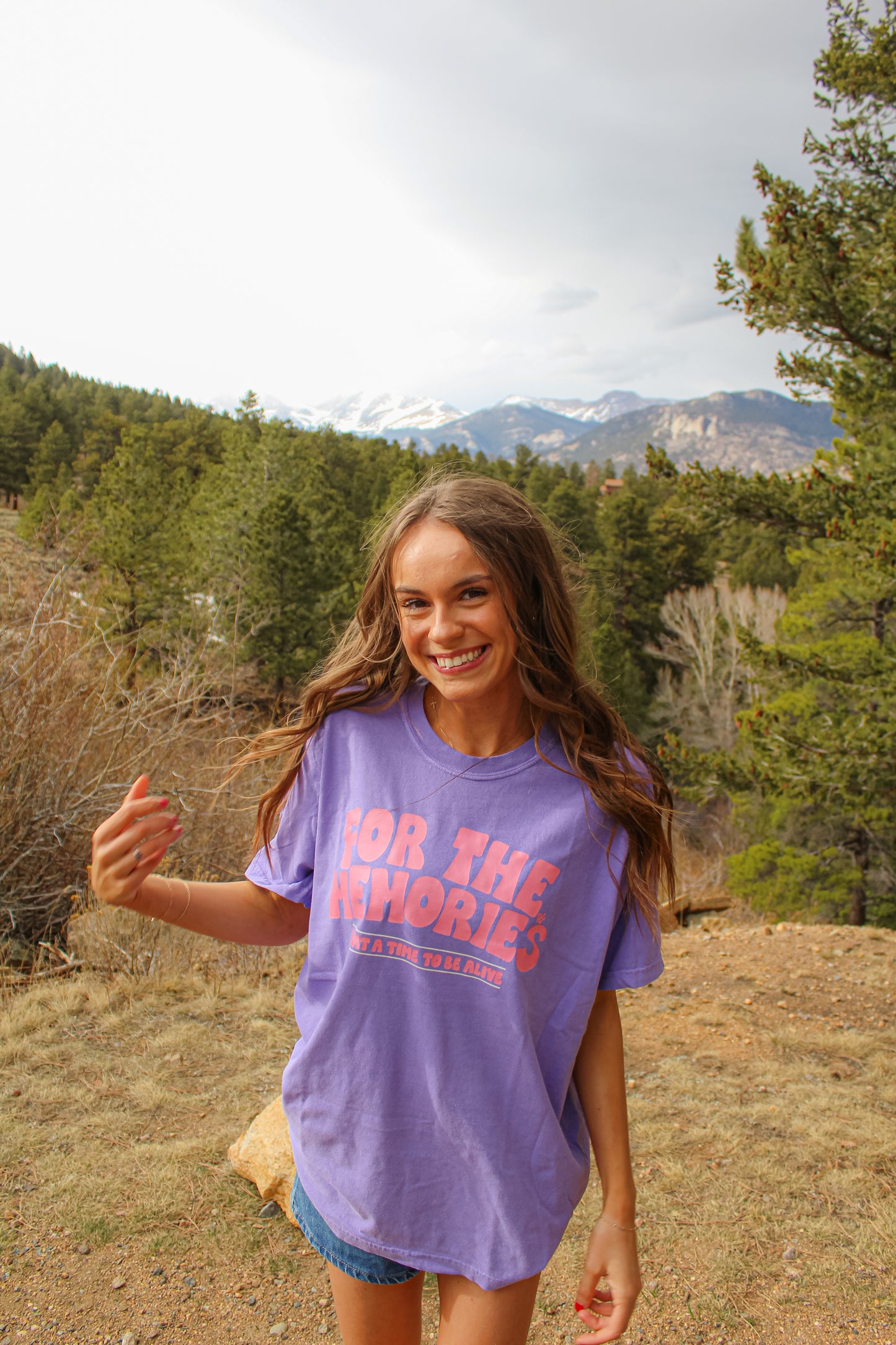 For The Memories Violet Tee