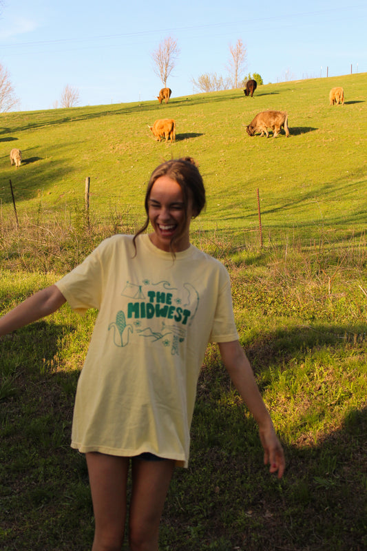 Midwest Things Yellow Tee