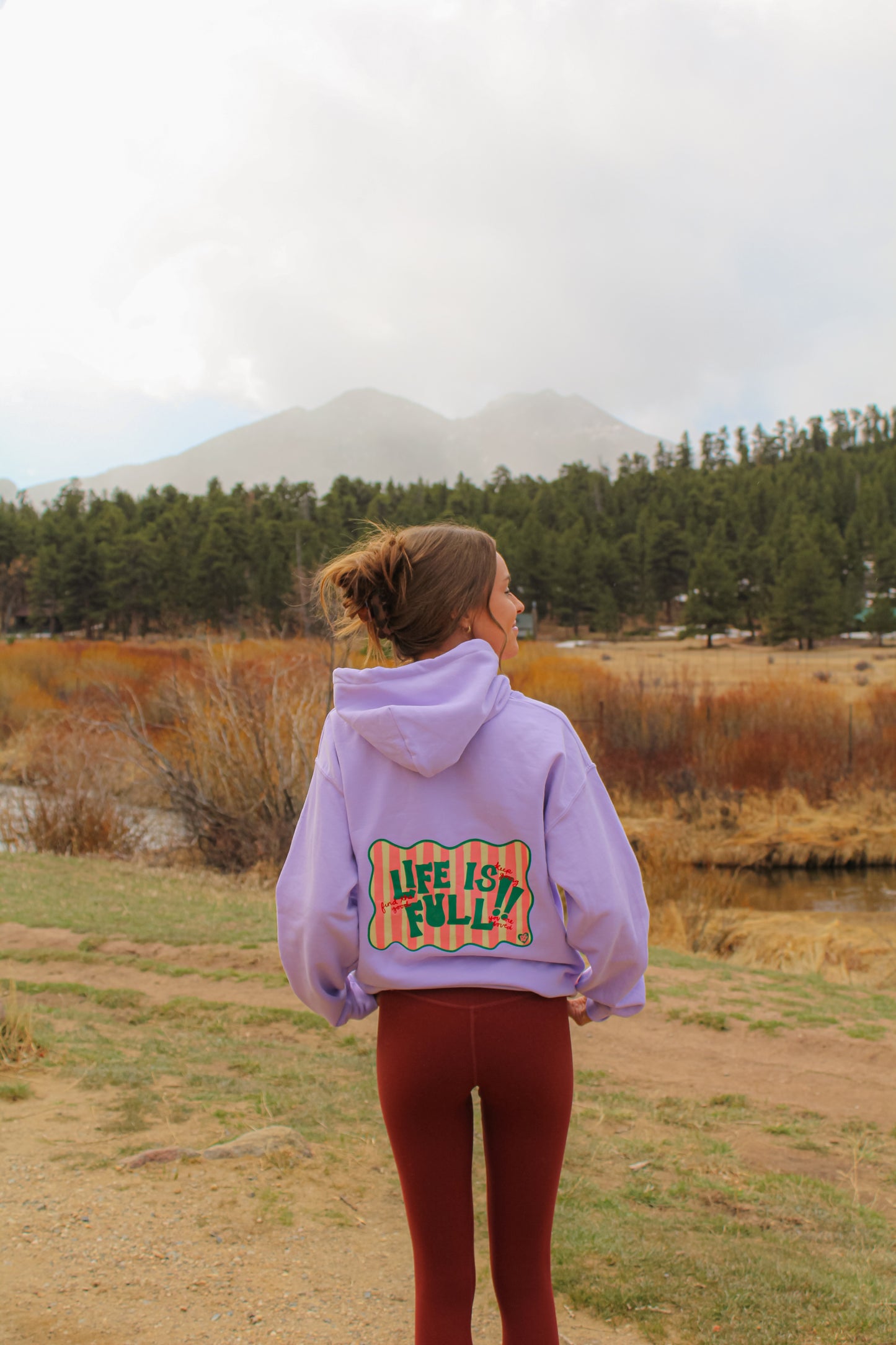 Life is Full Lilac Hoodie