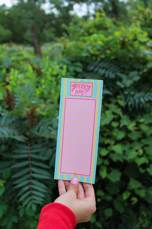 Mint Grocery Notepad