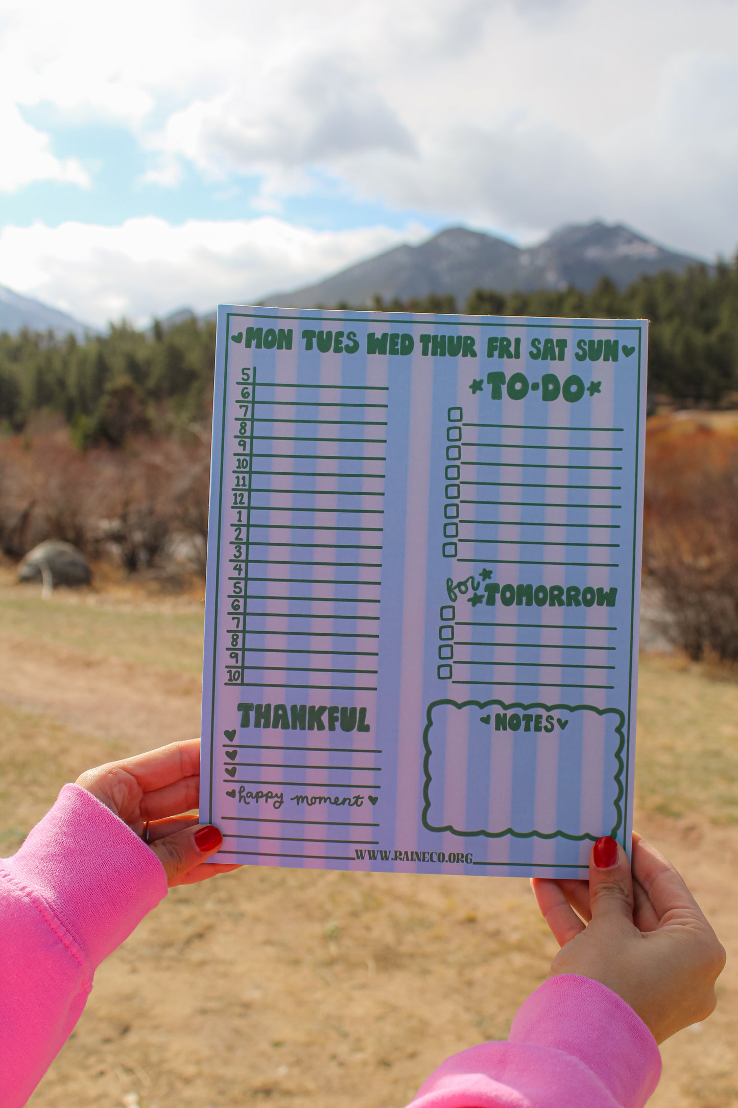 What a Day Jumbo Notepad Blue