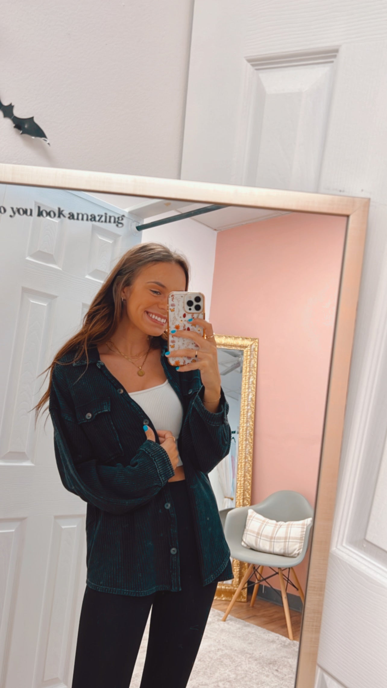 Larkin Oversized Waffle Shacket