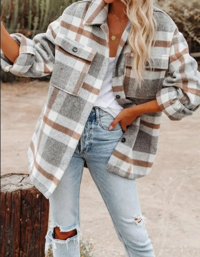 Max Grey Shacket