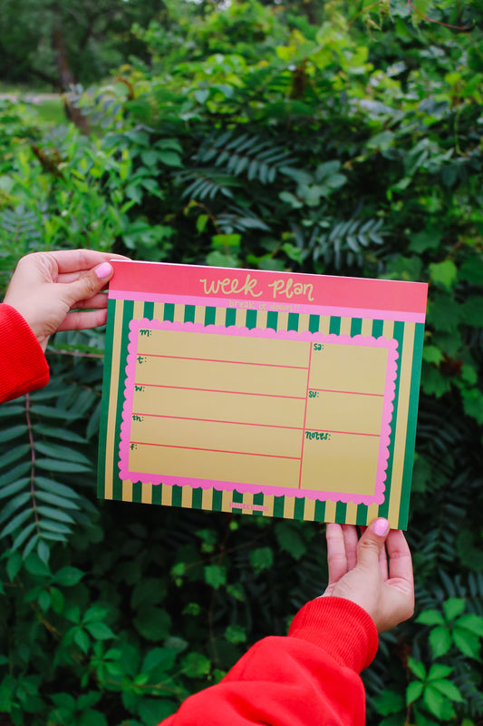 Week Plan Jumbo Weekly Notepad