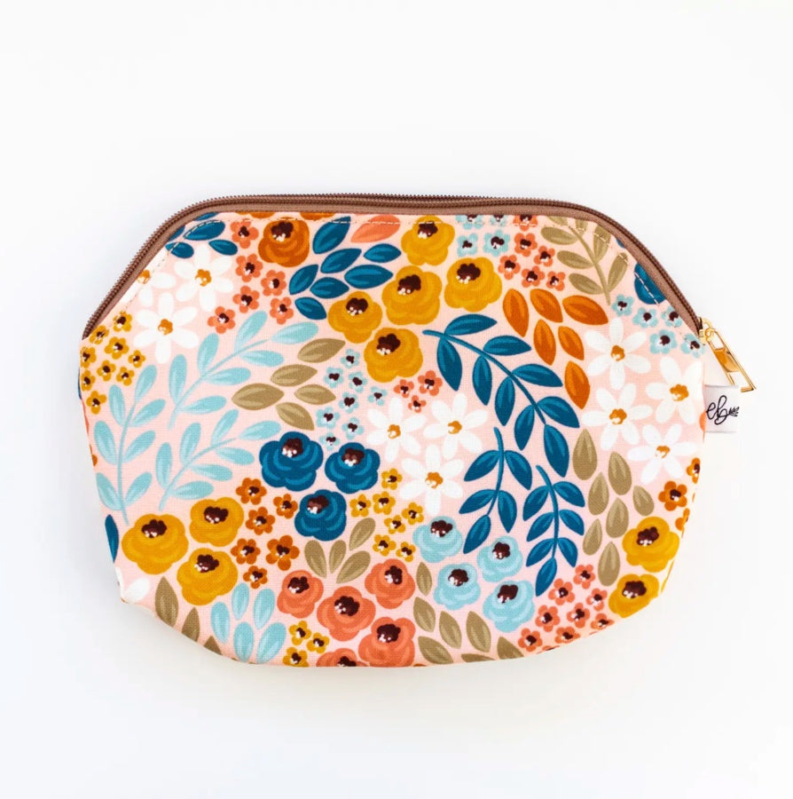 Honeysuckle Floral Zipper Pouch