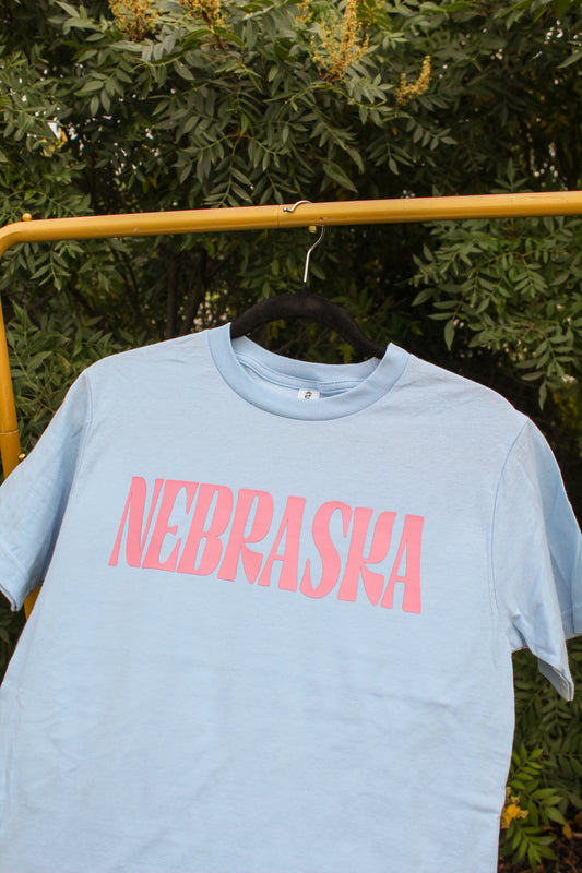 Nebraska Raine Signature Tee Blue