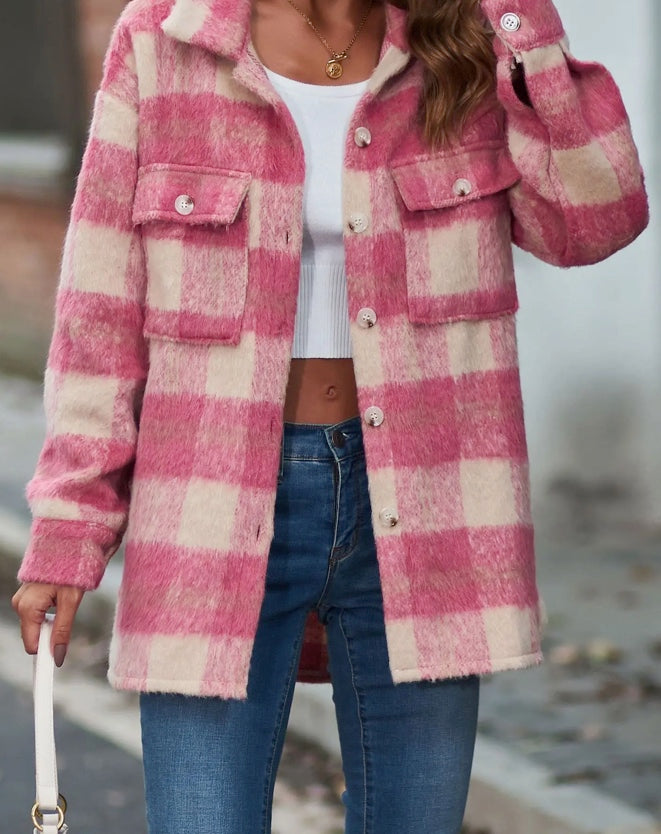 Nora Pink Shacket