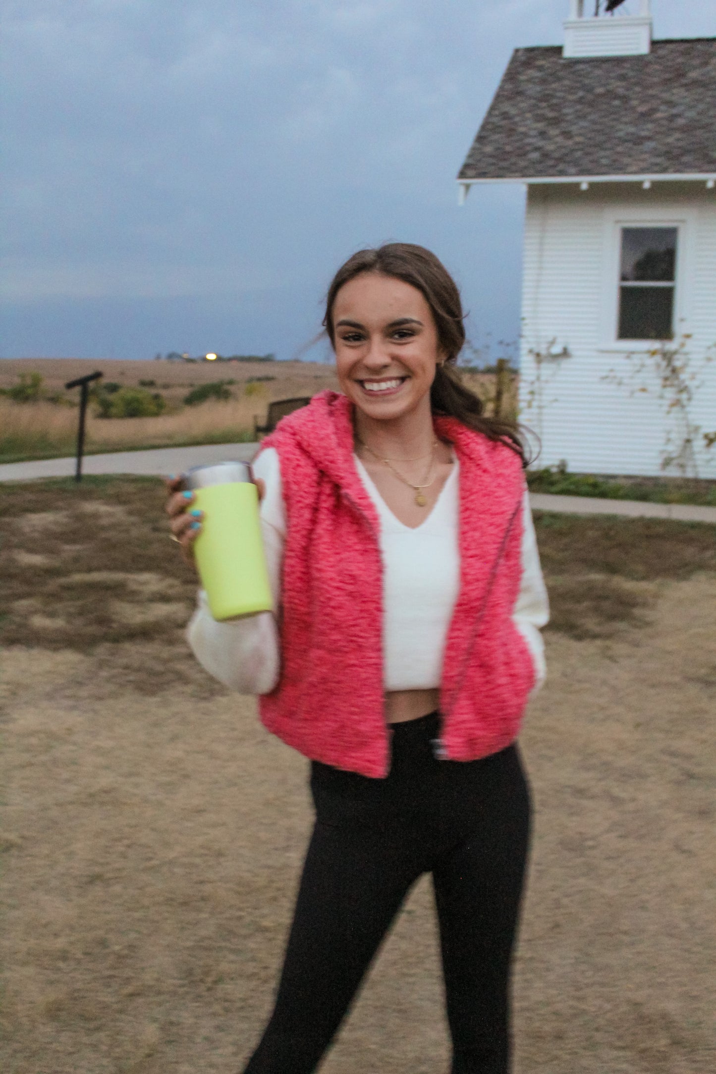 Brielle Sherpa Hooded Vest