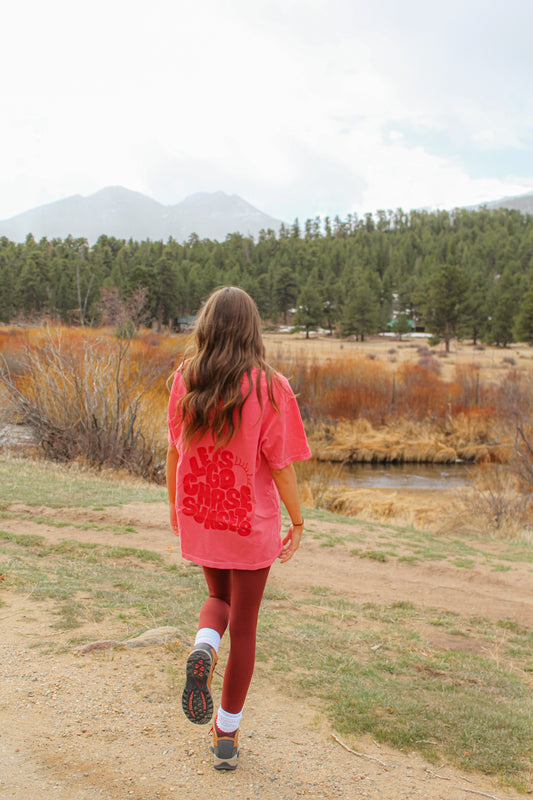 Sunset Chasin Watermelon Tee