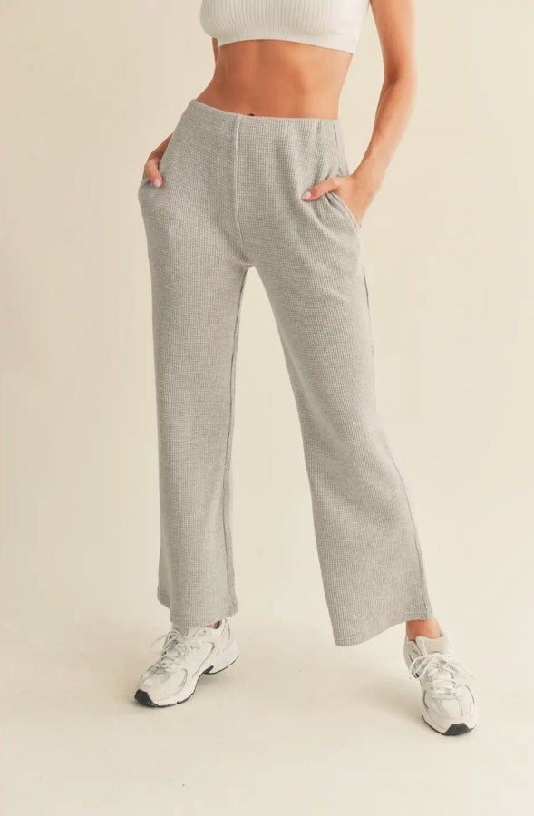 Cozy Waffle Knit Pants