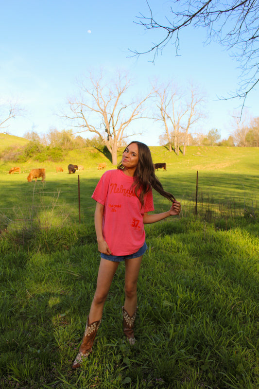 Nebraska 37th Watermelon Tee