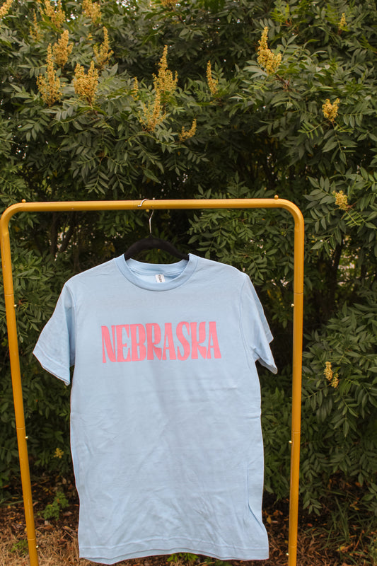 Nebraska Raine Signature Tee Blue