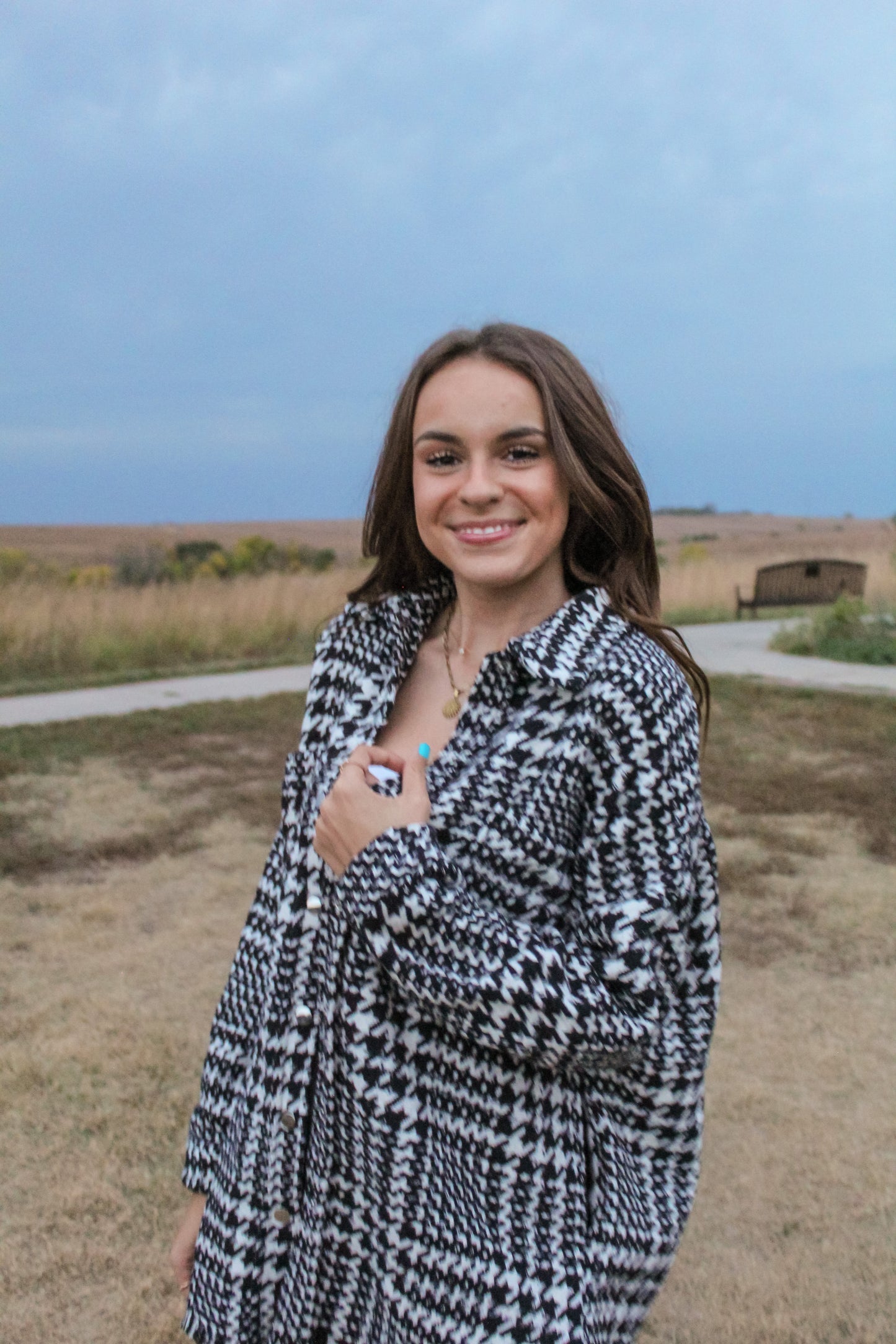 Mavis Houndstooth Jacket