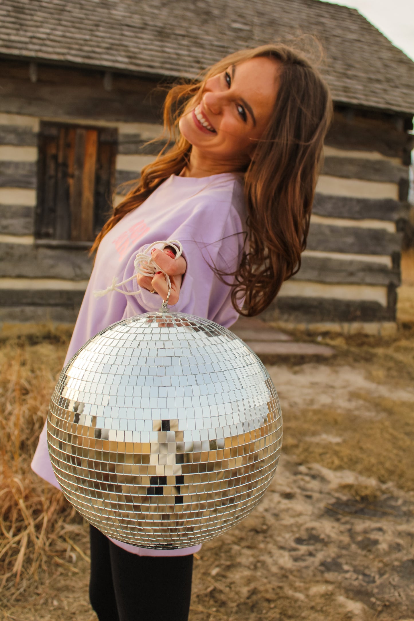 Someone is Happier Because You Exist Crewneck Lilac