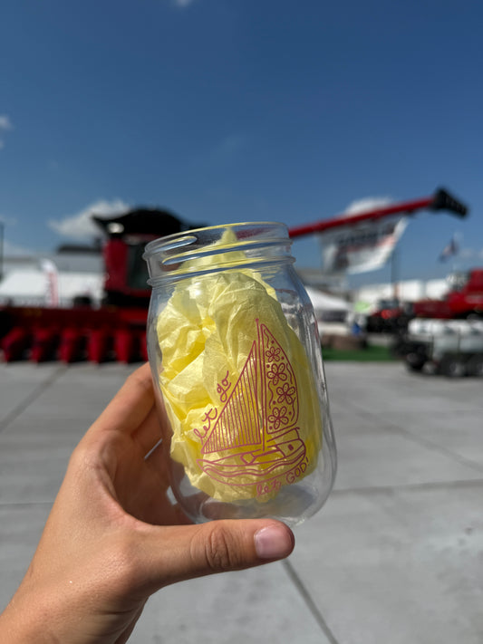 Let Go, Let God Glass Jar 16oz