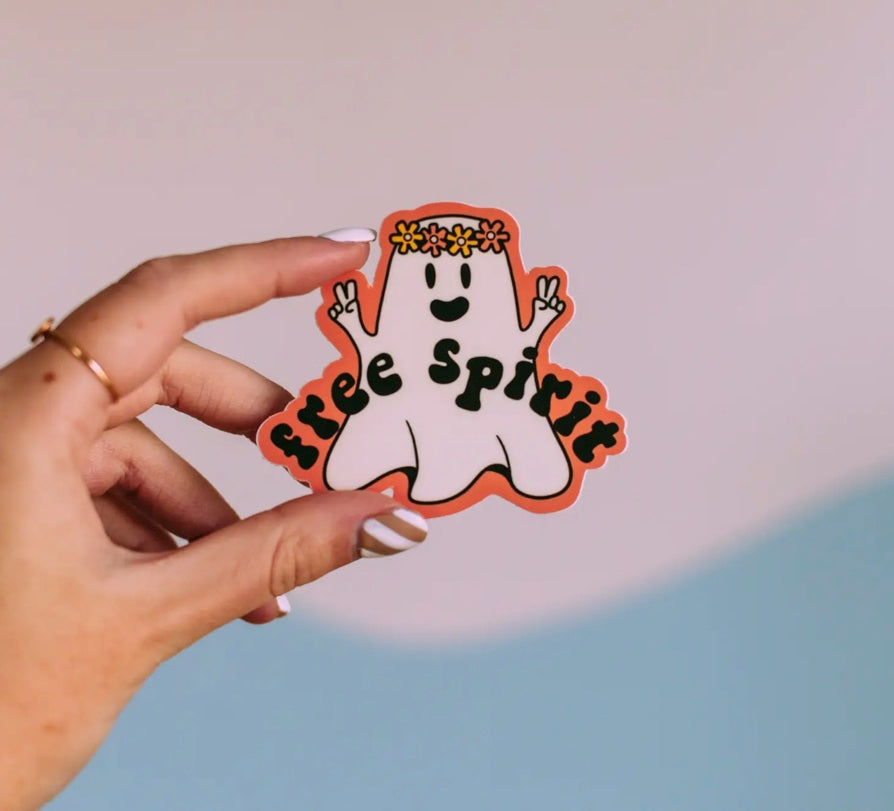 Free Spirit Ghost Sticker