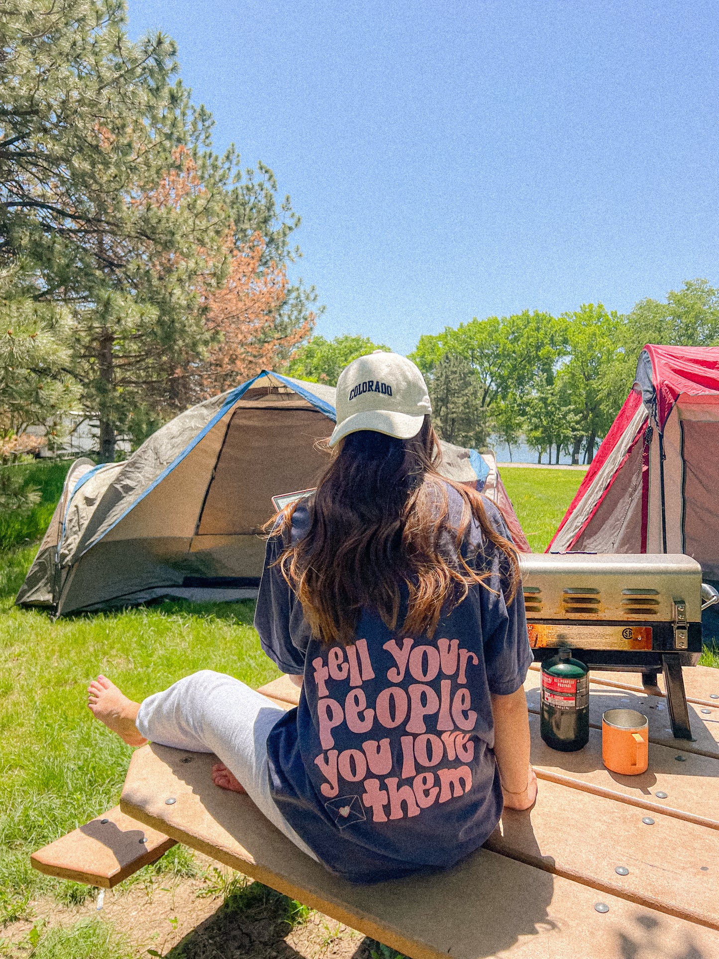 Tell Your People You Love Them Navy Tee