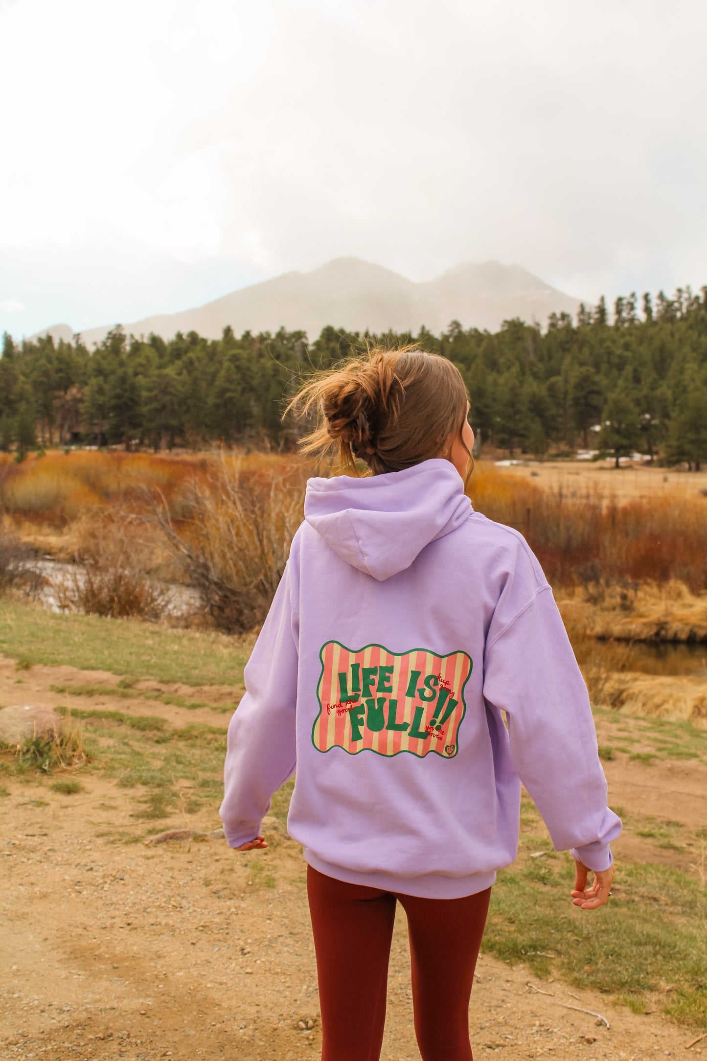 Life is Full Lilac Hoodie