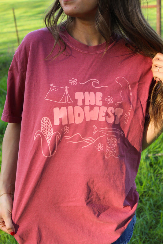 Midwest Things Crimson Tee