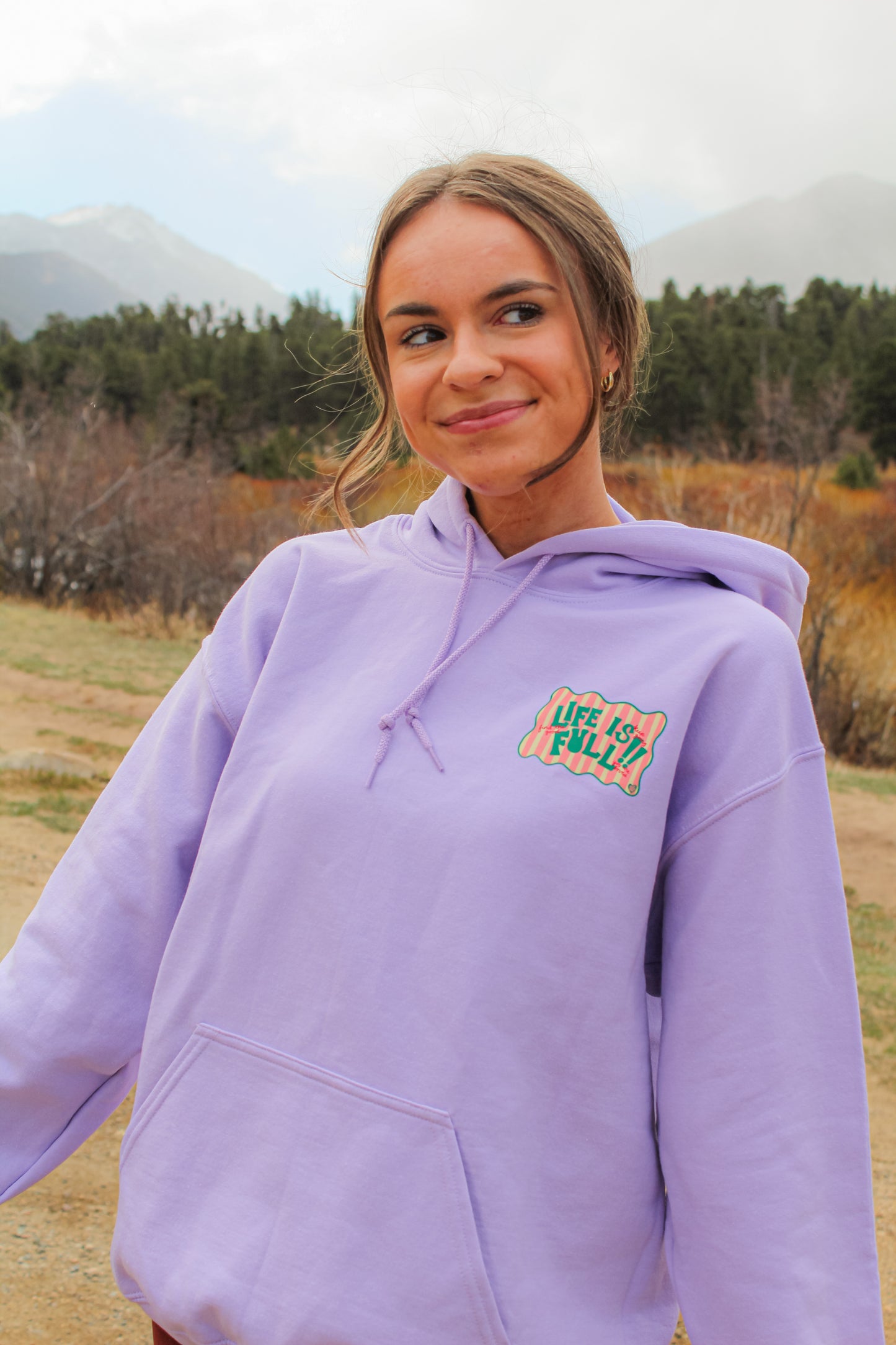 Life is Full Lilac Hoodie