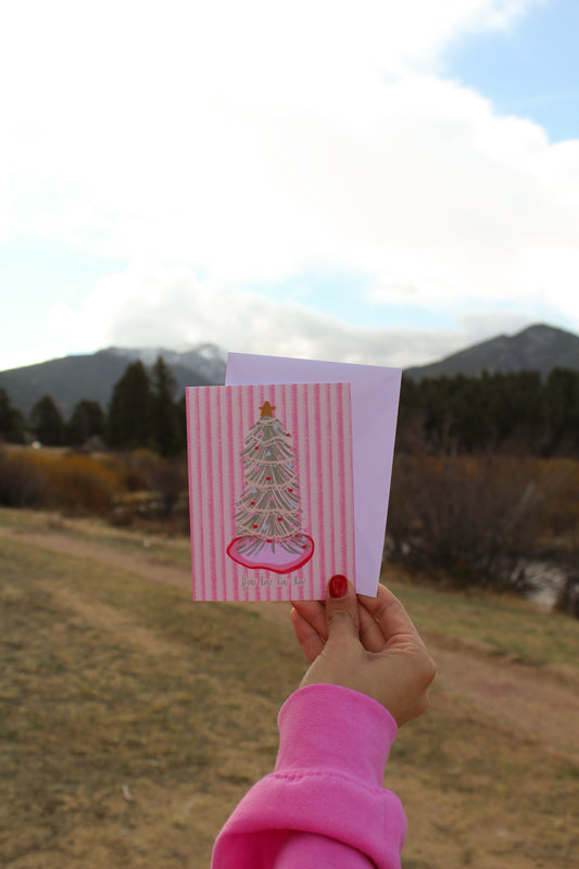 Festive Holly Jolly Tree Card