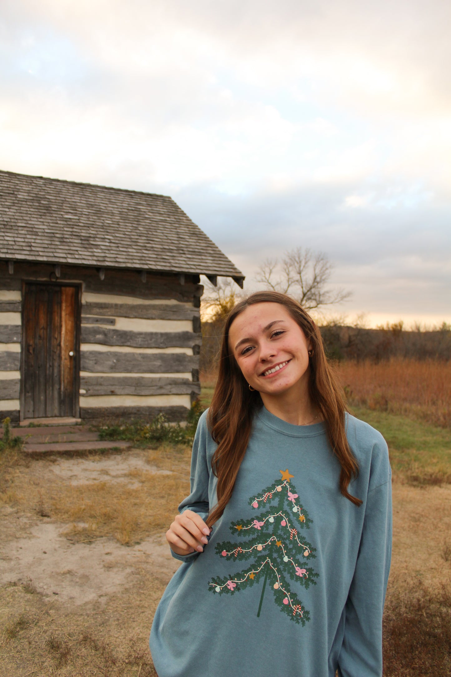 Festive Christmas Tree Long Sleeve