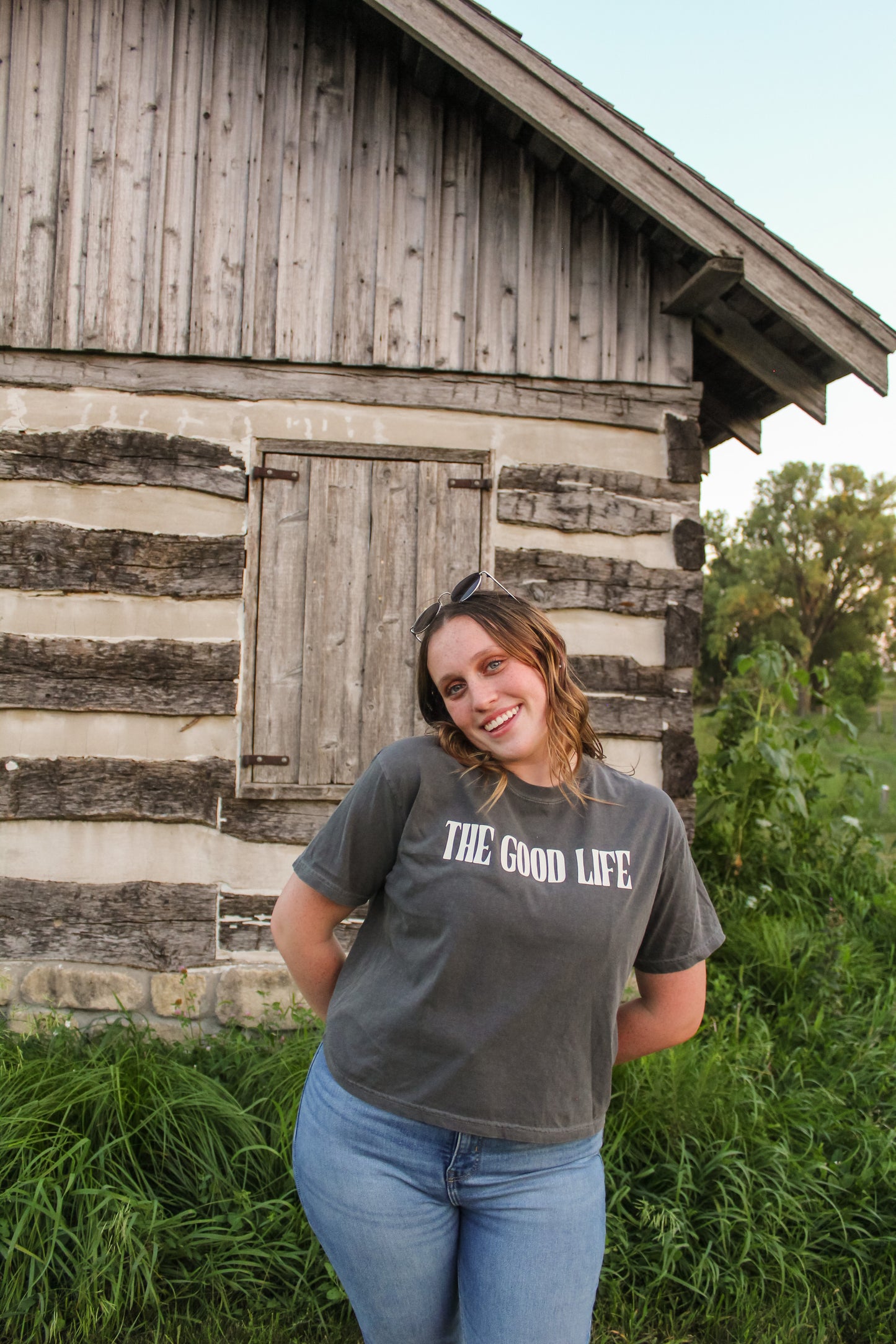 The Good Life Pepper Cropped Tee