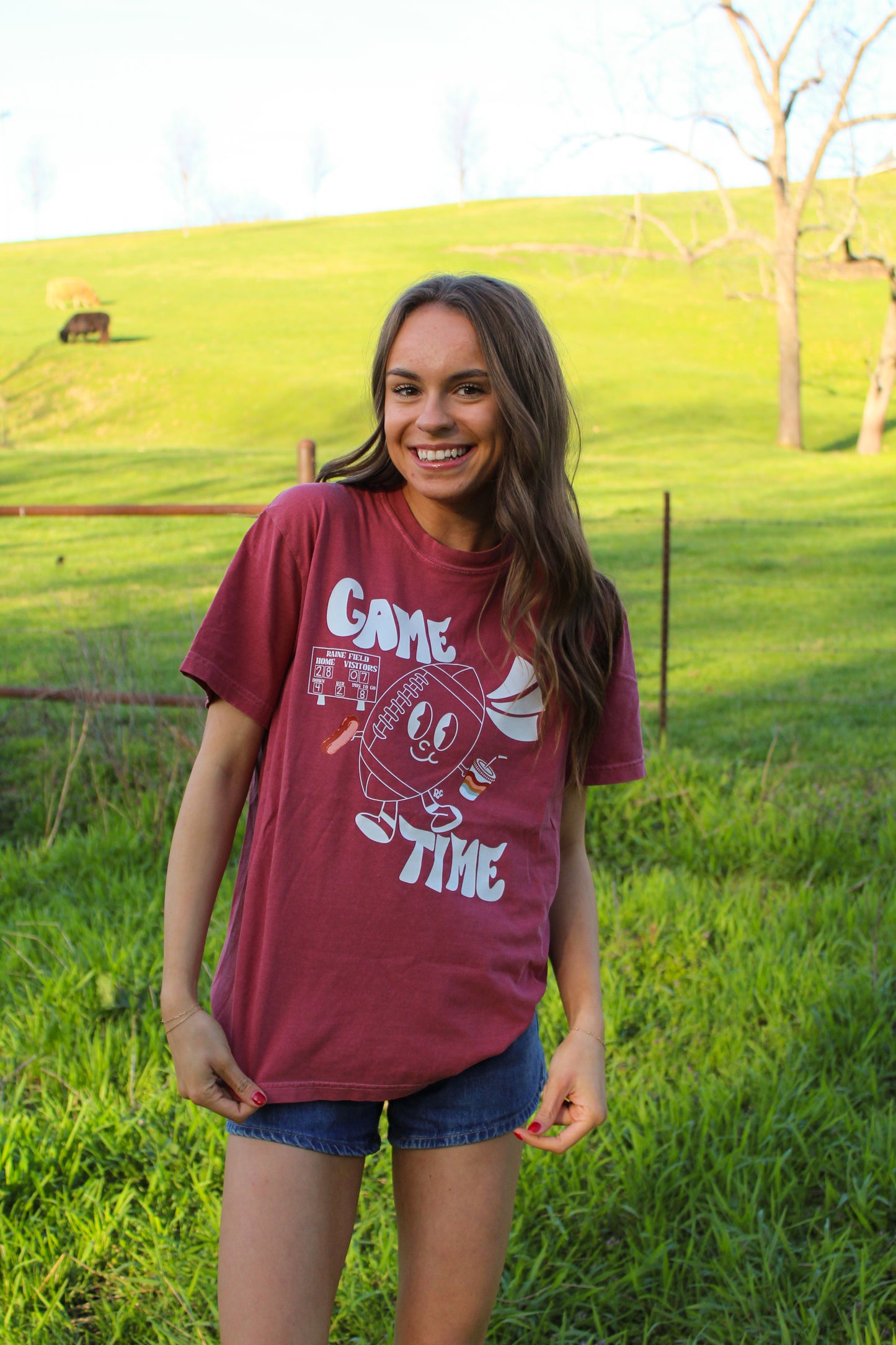 Game Time Crimson Tee